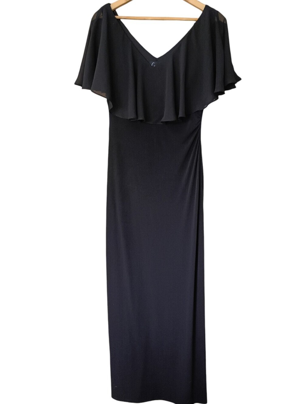 Connected Apparel Black Maxi Dress Size 6